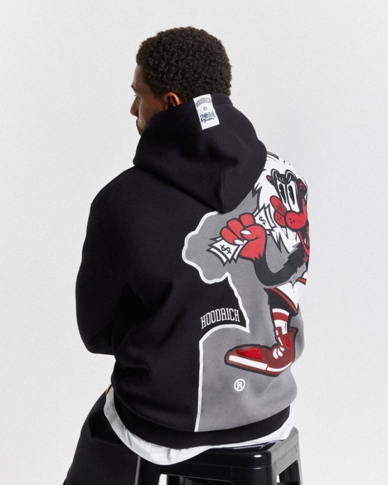 Black/White/Red Hoodrich Menace Hoodie Hoodies | 8716-ETBJU