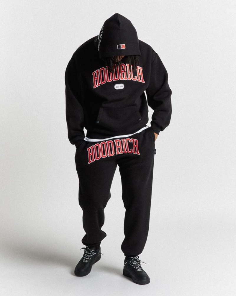 Black/White/Red Hoodrich Phoenix Oversized Joggers Joggers | 4871-SHYGR