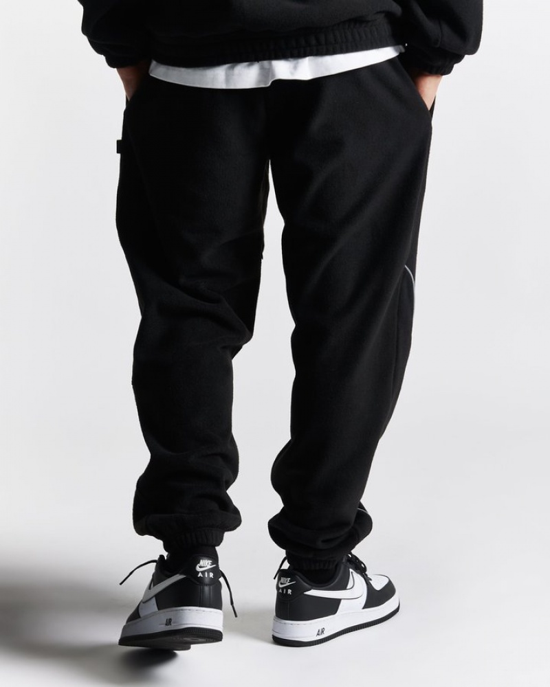 Black/White/Red Hoodrich Split Oversized Jogger Joggers | 1853-VUSLX