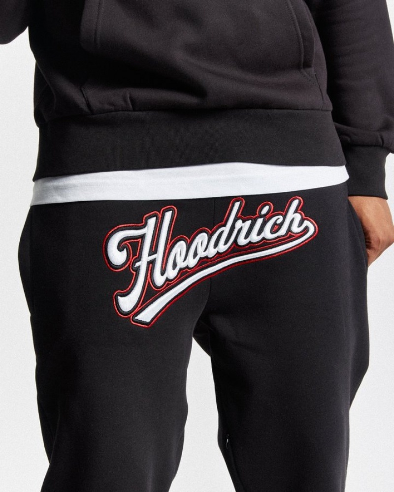 Black/White/Red Hoodrich Stadium Joggers Joggers | 2604-GKUOA