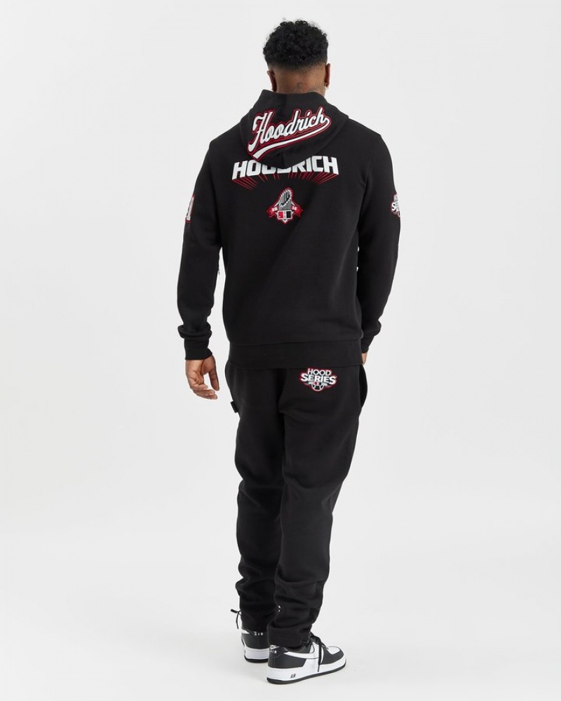 Black/White/Red Hoodrich Stadium Joggers Joggers | 2604-GKUOA