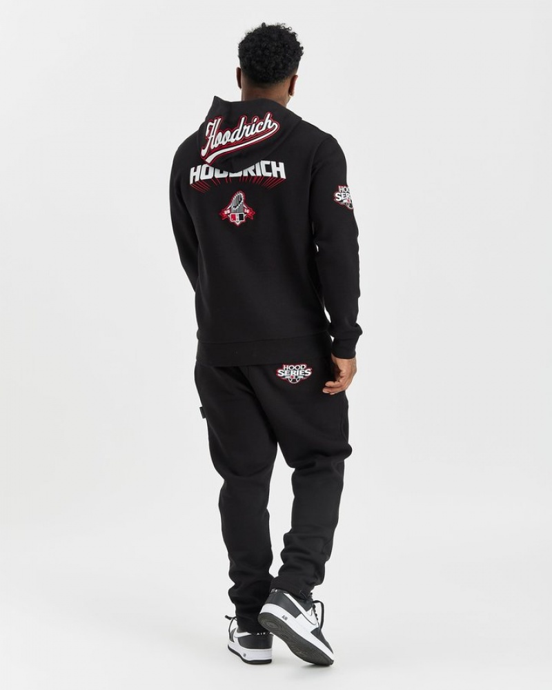 Black/White/Red Hoodrich Stadium Joggers Joggers | 2604-GKUOA