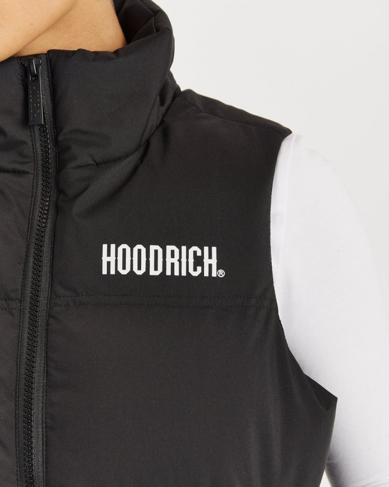 Black/White Hoodrich Cara Gilet Outerwear | 7065-ABMUO