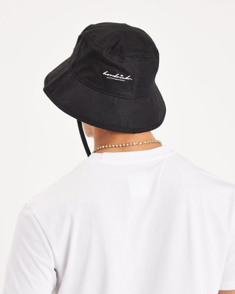 Black/White Hoodrich OG Demand Bucket Hat Headwear | 4395-TOMSV