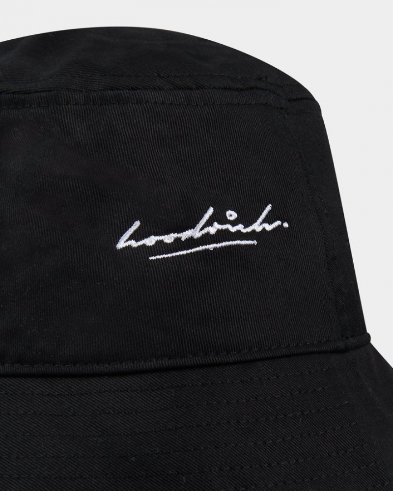 Black/White Hoodrich OG Demand Bucket Hat Headwear | 4395-TOMSV