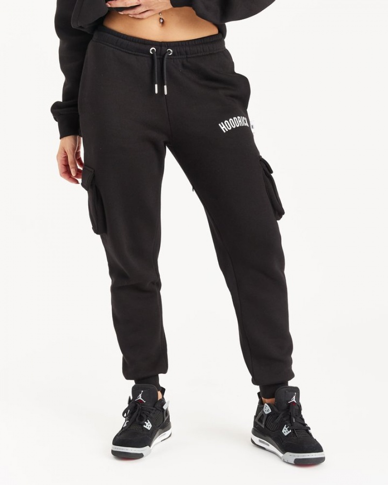 Black/White Hoodrich OG Luna Cargo Joggers Joggers | 8946-ZRBYU