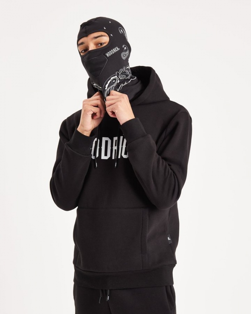 Black/White Hoodrich OG Motif Balaclava Balaclavas | 5046-UTFQC