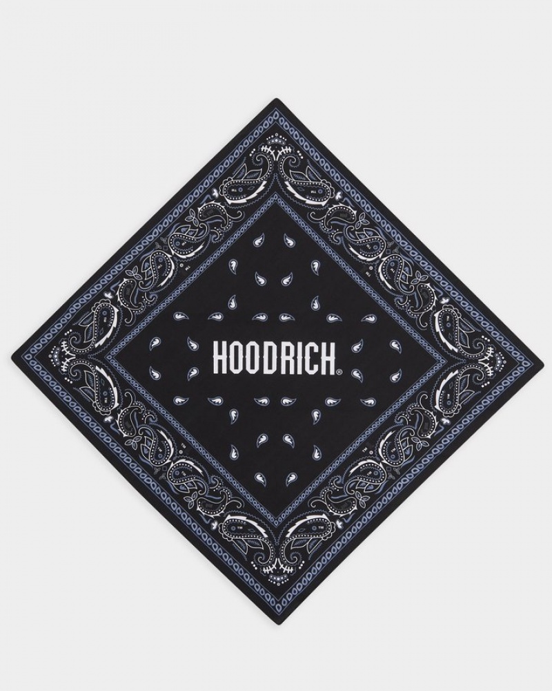 Black/White Hoodrich OG Motif Bandana Ballys & Bandanas | 6105-QLBMJ