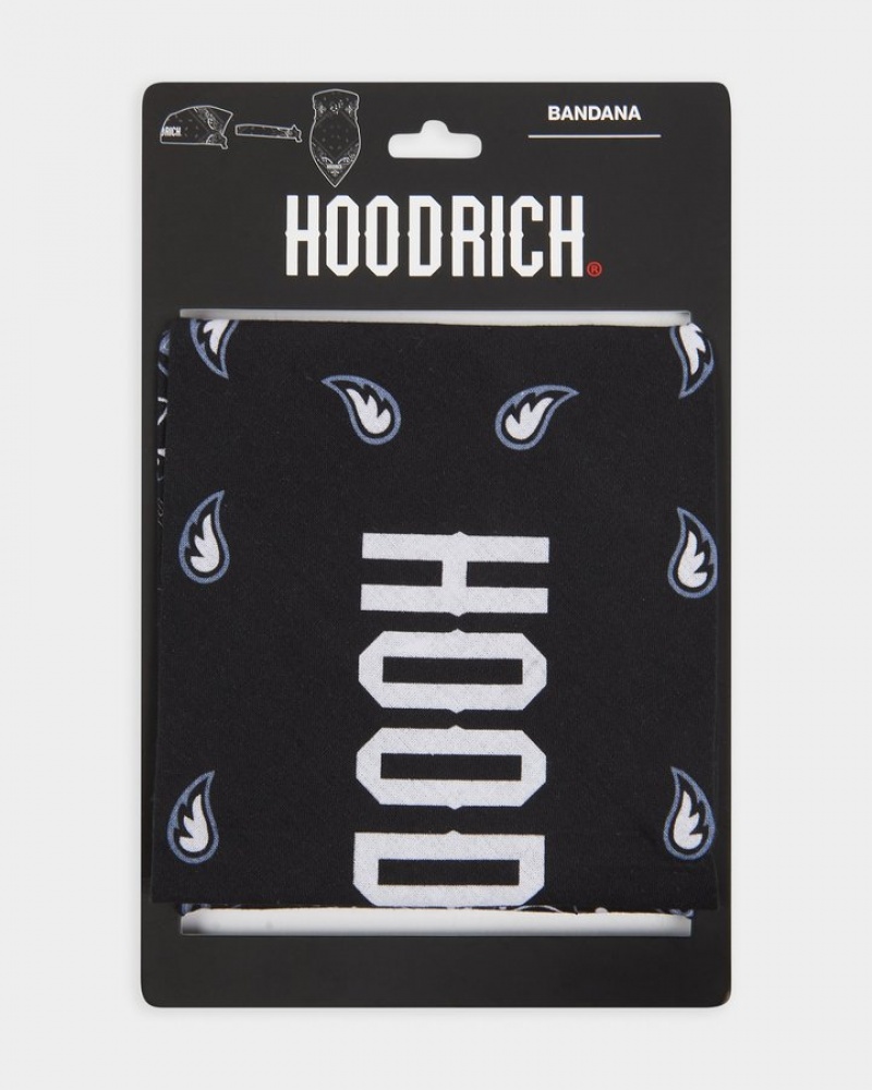 Black/White Hoodrich OG Motif Bandana Ballys & Bandanas | 6105-QLBMJ