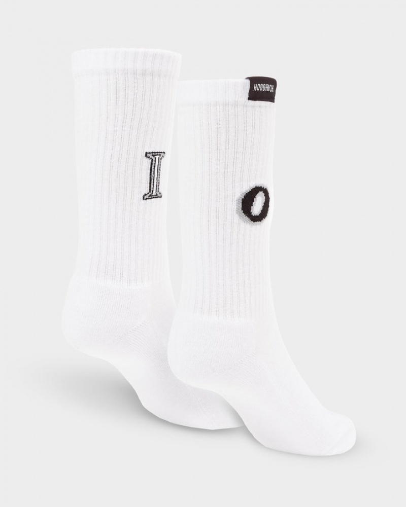 Black/White Hoodrich OG Pacific 2 Pack Crew Socks Socks | 5963-QPIMY