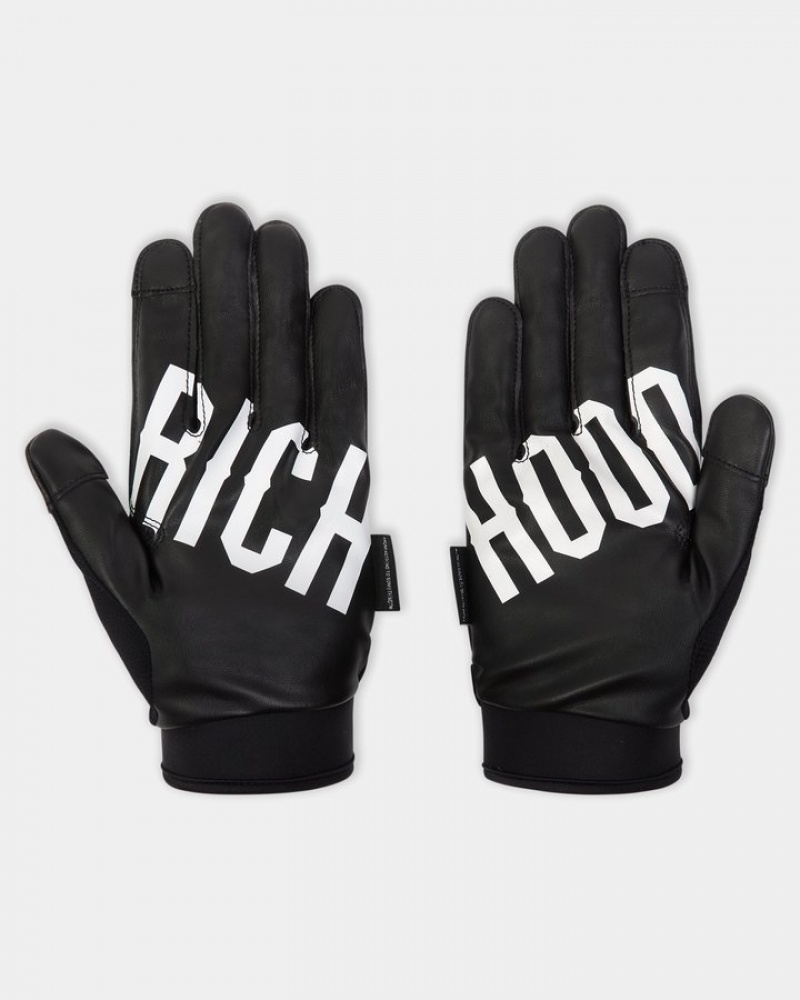 Black/White Hoodrich OG Rise Gloves Gloves and Scarves | 8342-WHLVF