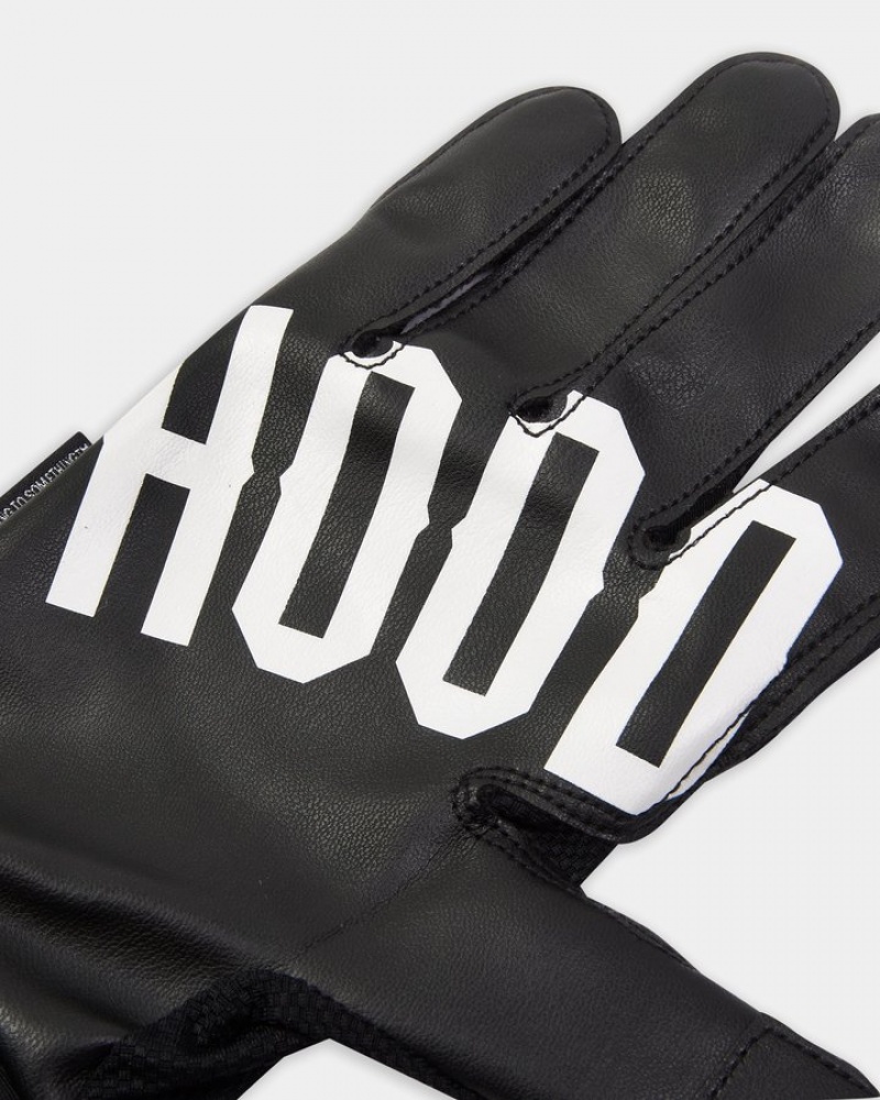 Black/White Hoodrich OG Rise Gloves Gloves and Scarves | 8342-WHLVF