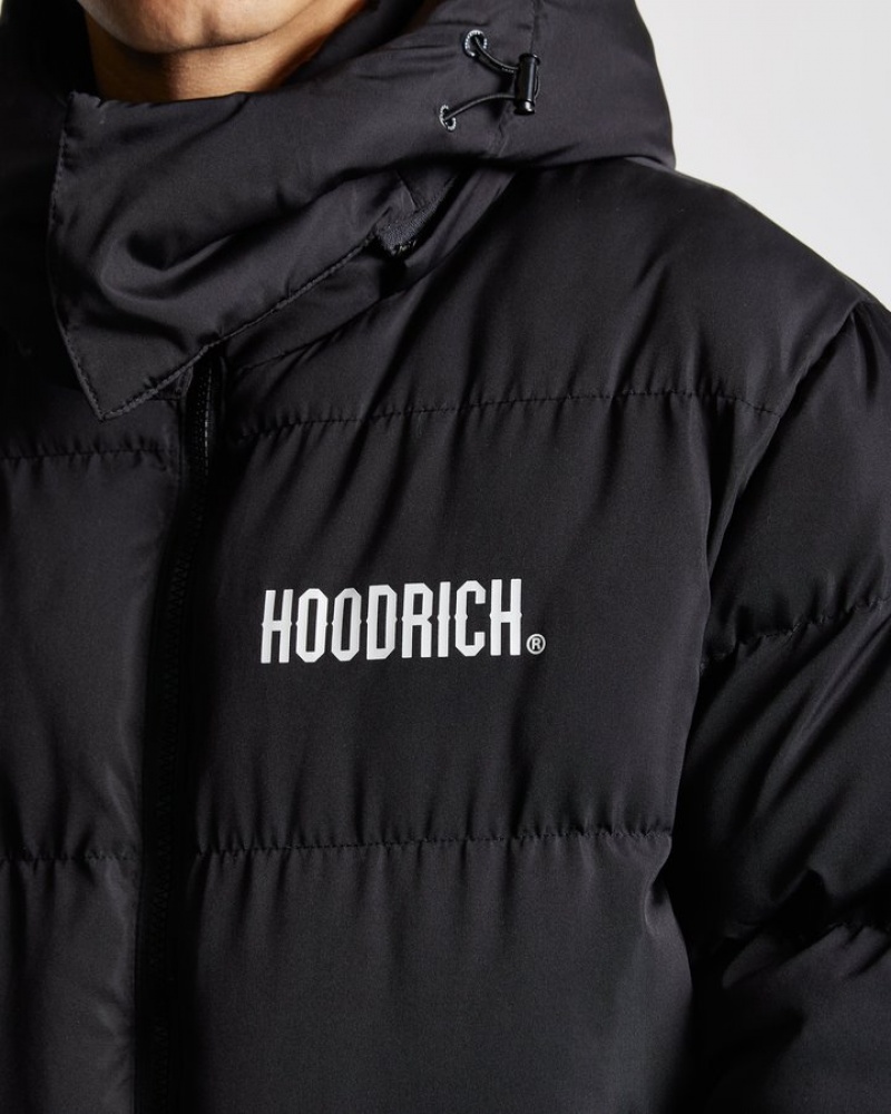 Black/White Hoodrich OG Stack Jacket Outerwear | 1263-QRPAL