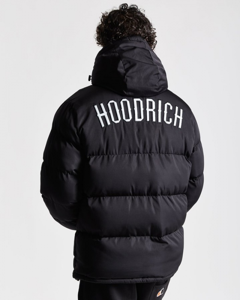 Black/White Hoodrich OG Stack Jacket Outerwear | 1263-QRPAL