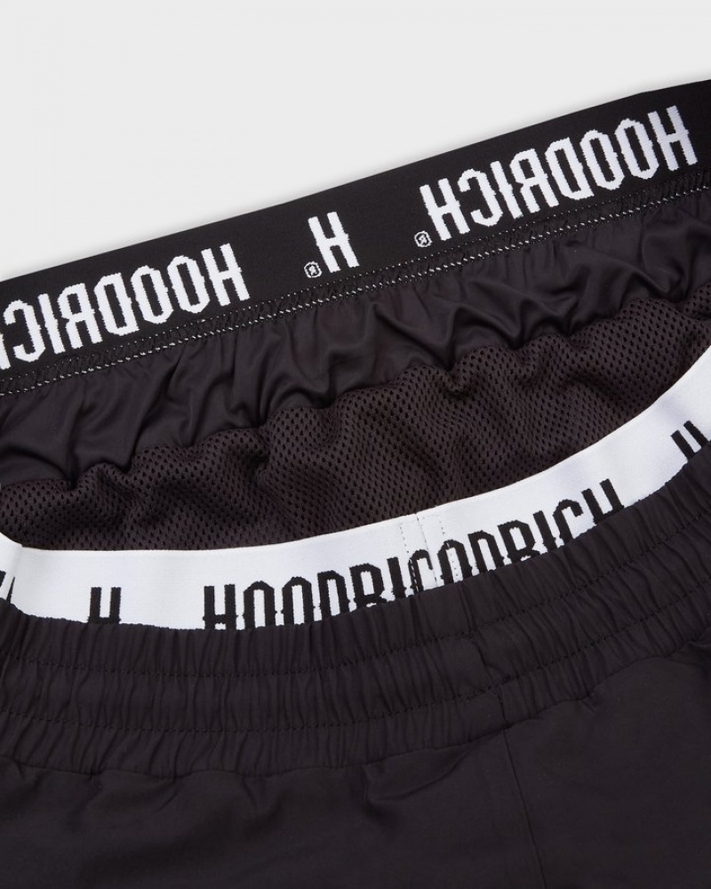 Black/White Hoodrich OG State Swim Shorts Swimwear | 0167-CFJYR