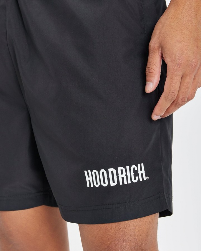 Black/White Hoodrich OG State Swim Shorts Swimwear | 0167-CFJYR