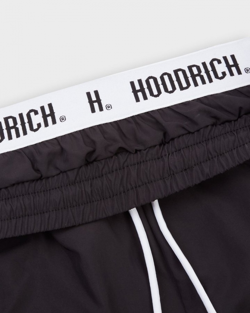 Black/White Hoodrich OG State Swim Shorts Swimwear | 0167-CFJYR