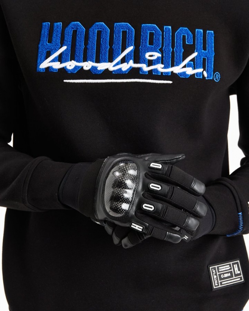 Black/White Hoodrich OG Tactical Gloves Gloves and Scarves | 5078-AXLUI