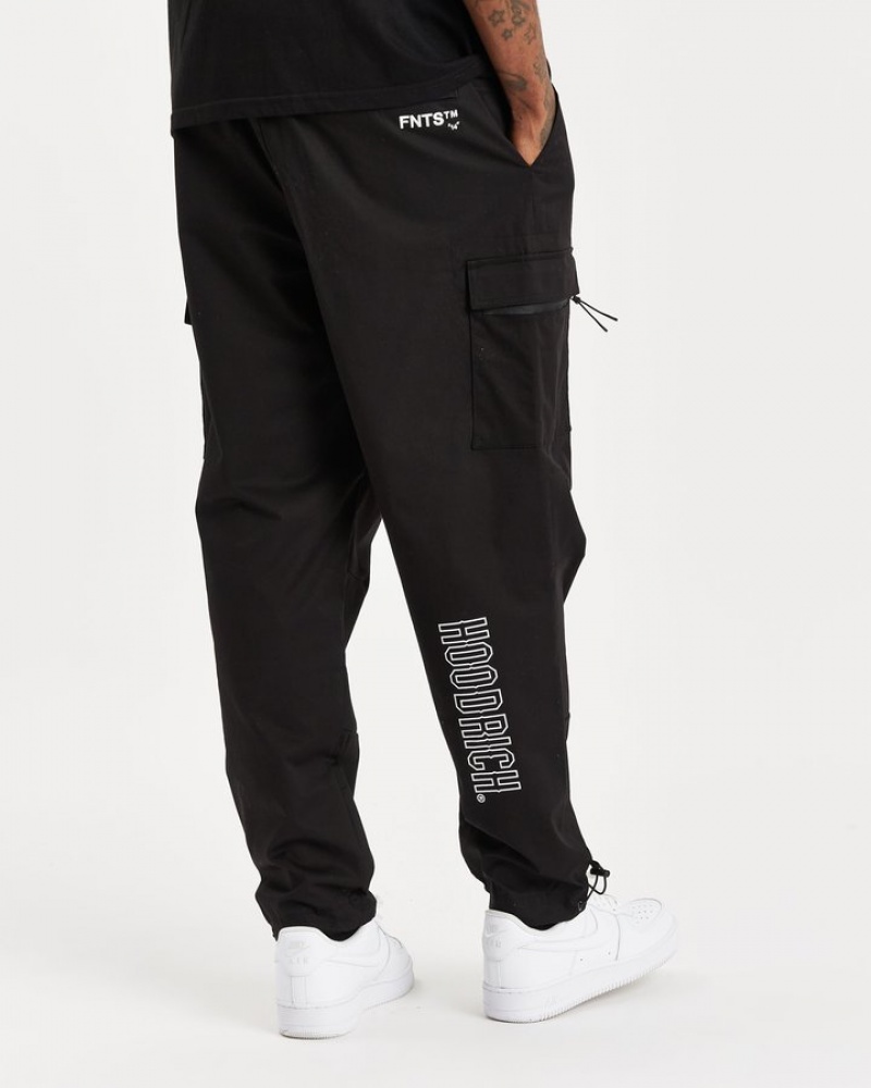 Black/White Hoodrich OG Trek Cargo Pants Cargo Pants | 5940-IAXBK