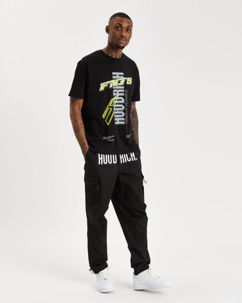 Black/White Hoodrich OG Trek Cargo Pants Cargo Pants | 5940-IAXBK