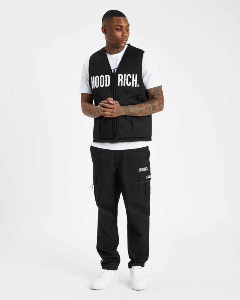 Black/White Hoodrich OG Trek V2 Cargo Pants Cargo Pants | 1678-GQESO