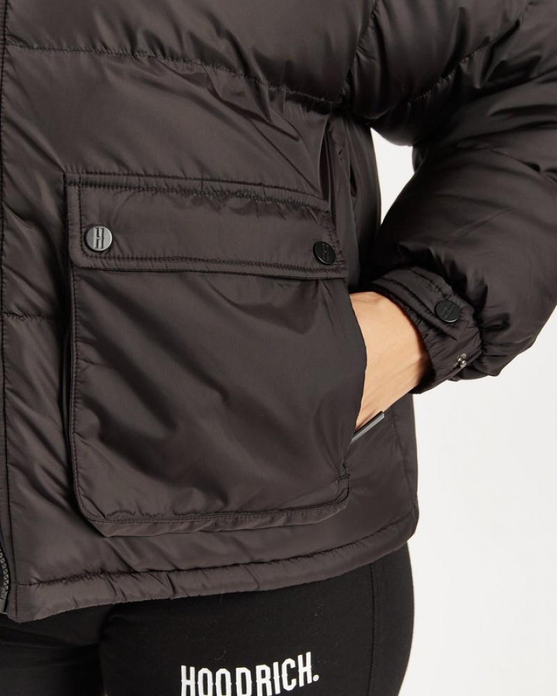 Black/White Hoodrich Thea Jacket Outerwear | 9342-EISCW