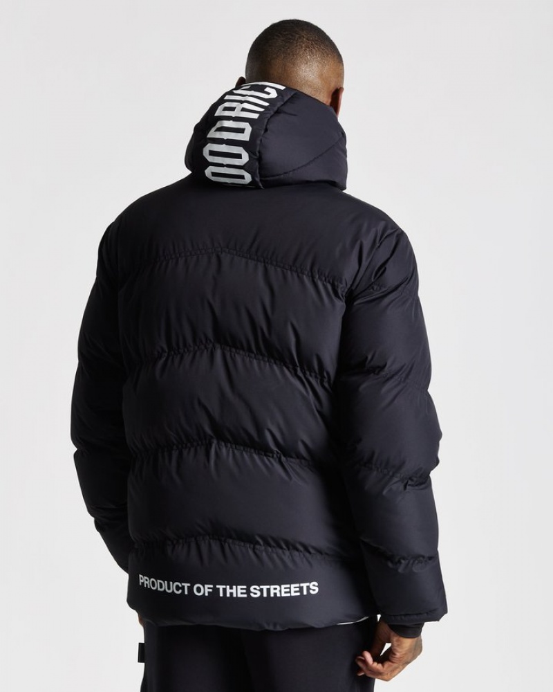 Black/White Hoodrich Vern Jacket Outerwear | 7054-EWVQJ