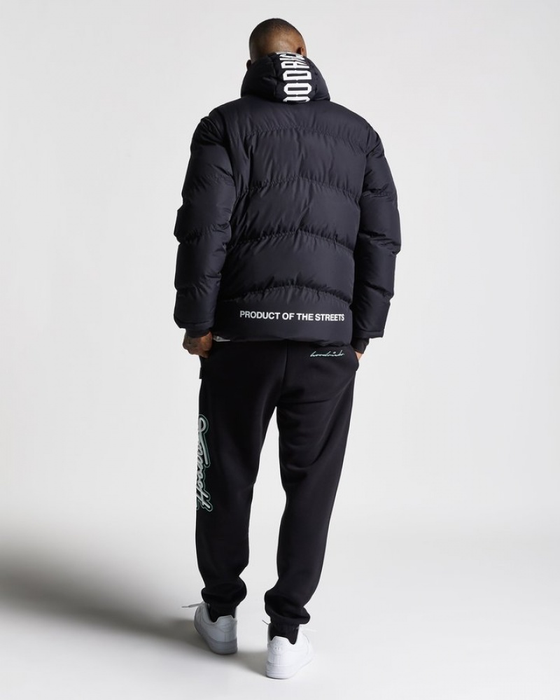 Black/White Hoodrich Vern Jacket Outerwear | 7054-EWVQJ