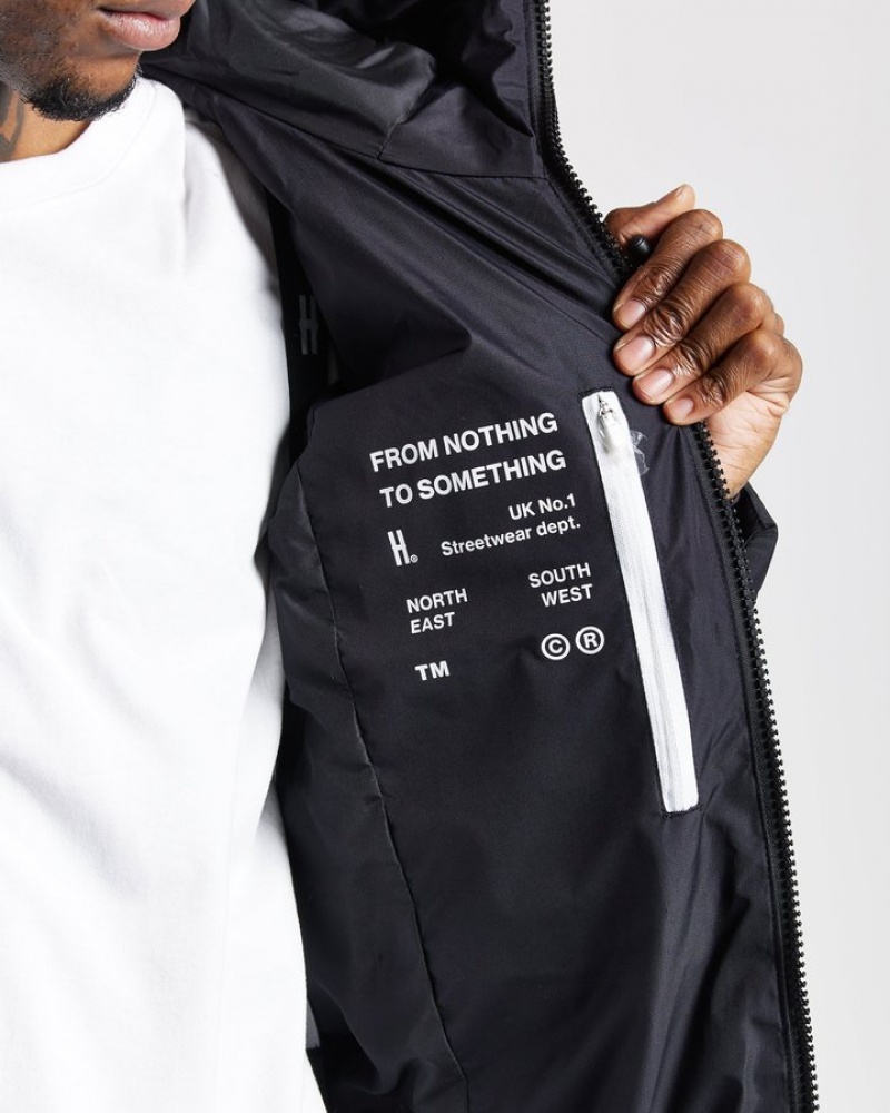 Black/White Hoodrich Vern Jacket Outerwear | 7054-EWVQJ