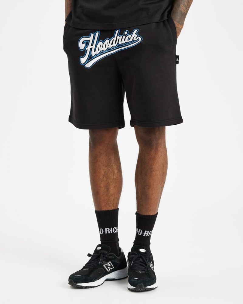 Black/White/déjà vu Blue Hoodrich Stadium Shorts Shorts | 5276-YZQNU