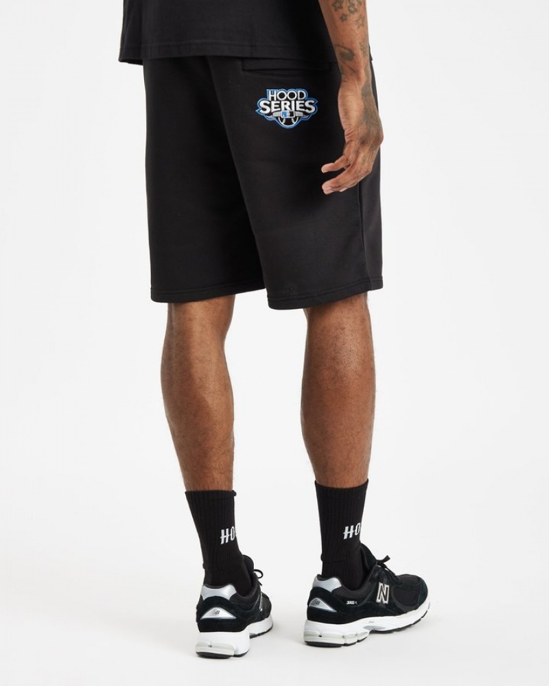 Black/White/déjà vu Blue Hoodrich Stadium Shorts Shorts | 5276-YZQNU