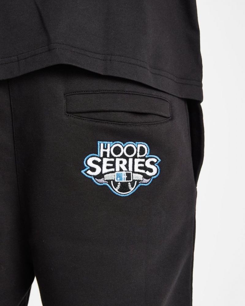 Black/White/déjà vu Blue Hoodrich Stadium Shorts Shorts | 5276-YZQNU