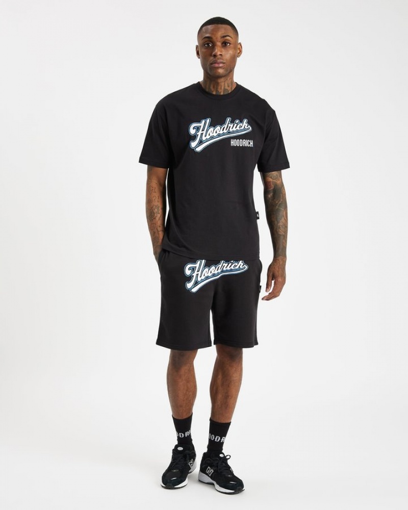 Black/White/déjà vu Blue Hoodrich Stadium Shorts Shorts | 5276-YZQNU