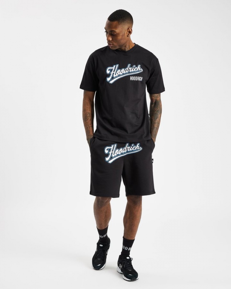 Black/White/déjà vu Blue Hoodrich Stadium T-shirt T-shirts | 4123-MHWOJ