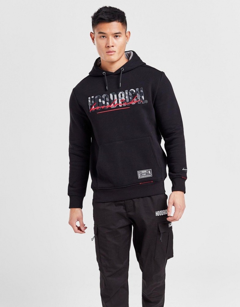 Black Hoodrich Blend Hoodie Hoodies | GOB-069845