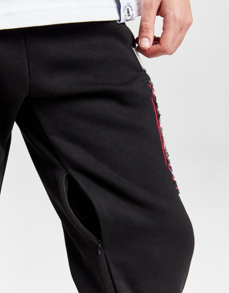 Black Hoodrich Blend Joggers Joggers | ZRF-146720