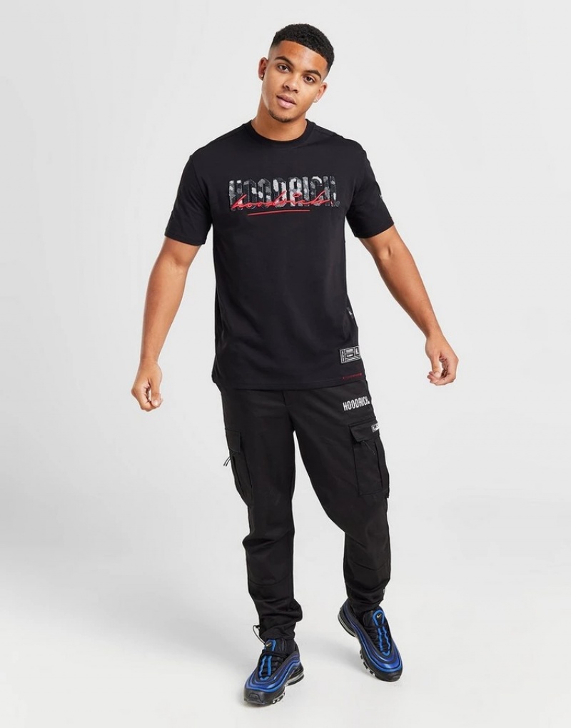 Black Hoodrich Blend T-Shirt T-shirts | OJH-497850