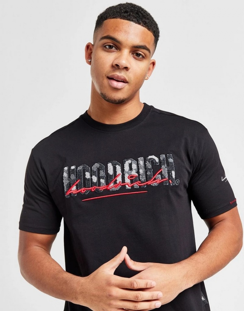 Black Hoodrich Blend T-Shirt T-shirts | OJH-497850