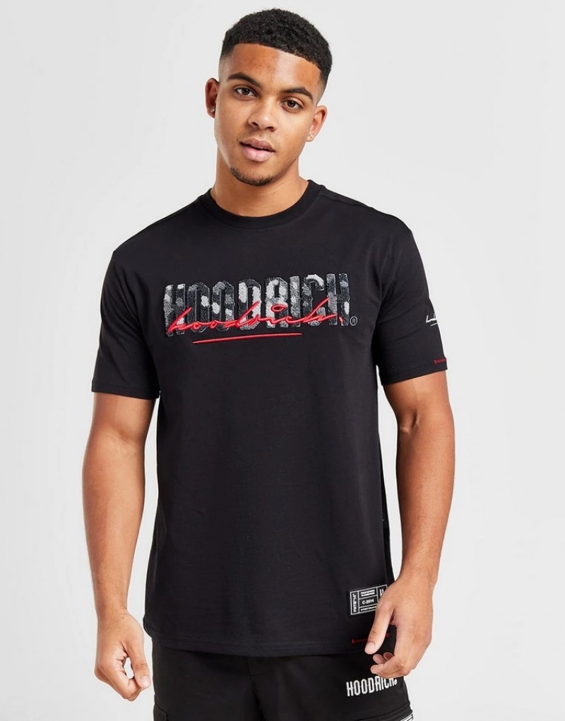 Black Hoodrich Blend T-Shirt T-shirts | OJH-497850