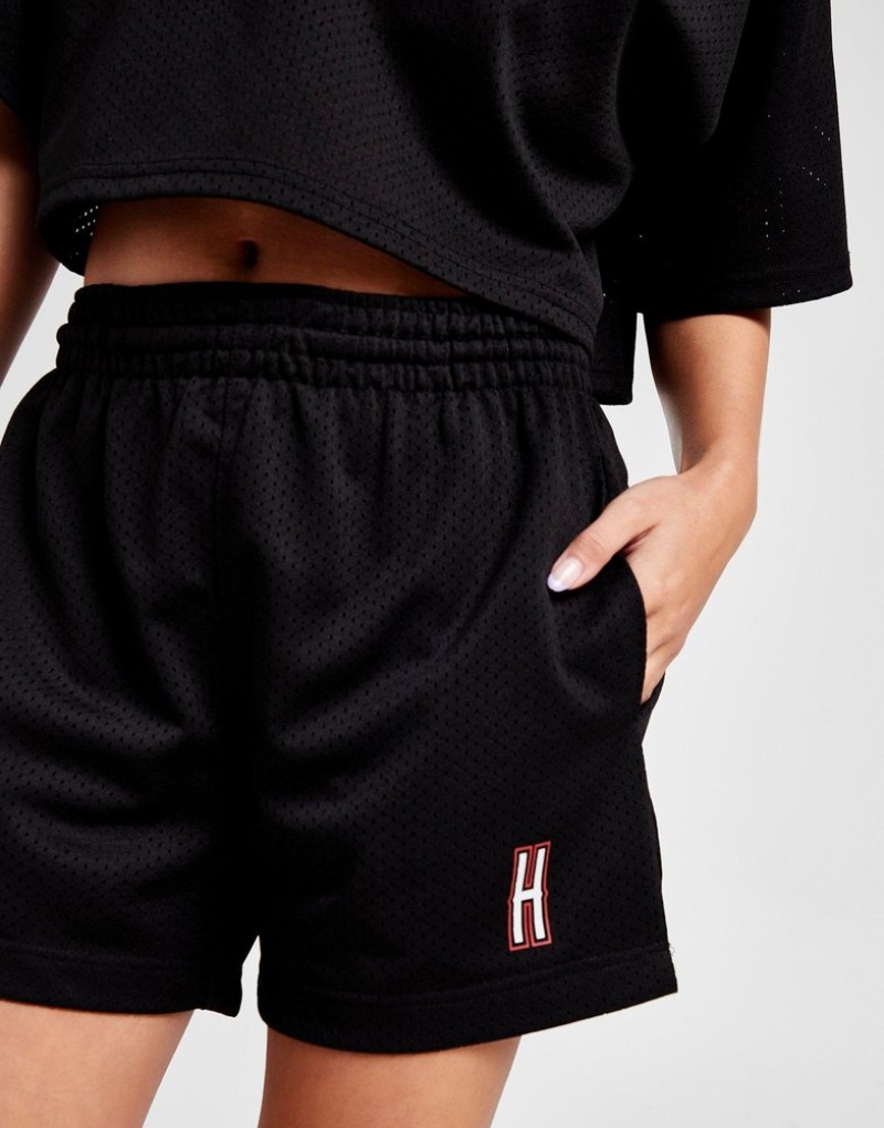 Black Hoodrich Court Poly Shorts Shorts | WJXLZV-391