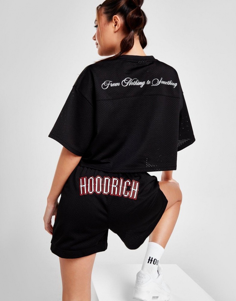 Black Hoodrich Court Poly Shorts Shorts | WJXLZV-391