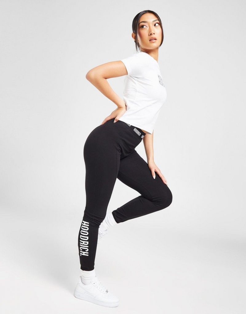 Black Hoodrich Intel v2 Leggings Leggings | BQALHS-902