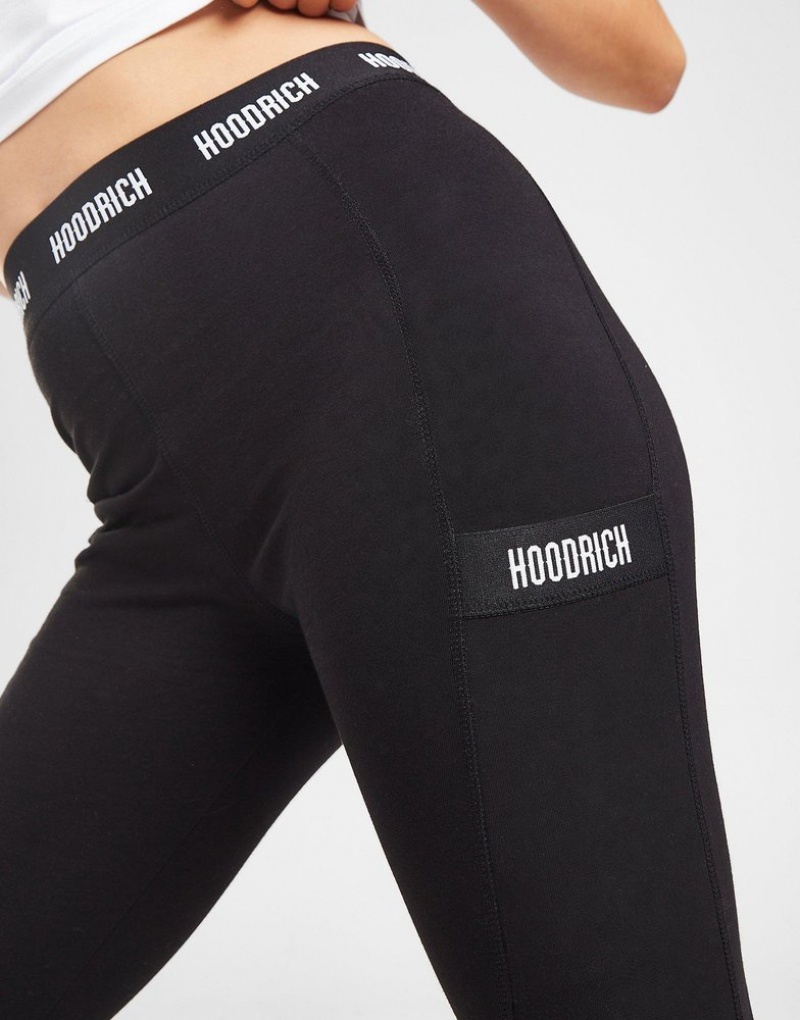 Black Hoodrich Intel v2 Leggings Leggings | BQALHS-902