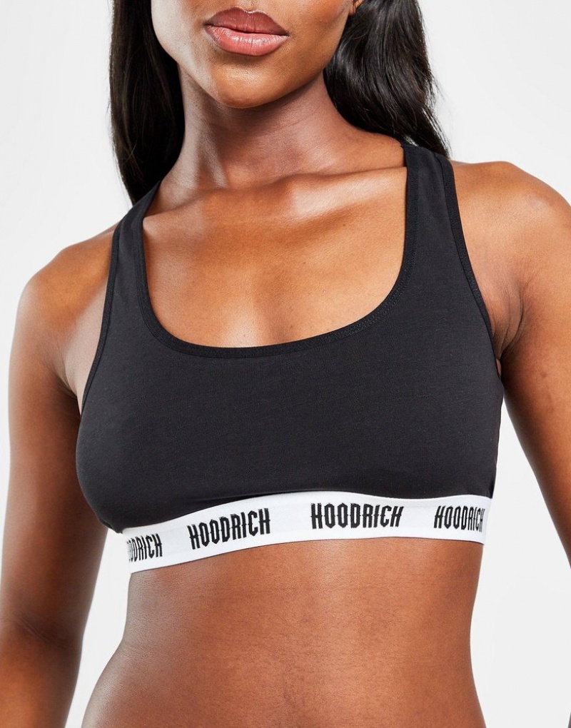 Black Hoodrich Logo Tank Bra Underwear | XORVNA-097