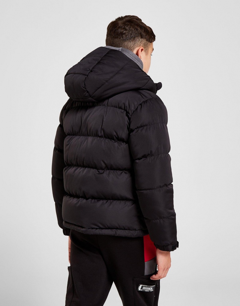 Black Hoodrich Mound Padded Jacket Junior Outerwear | CDEILYF-97