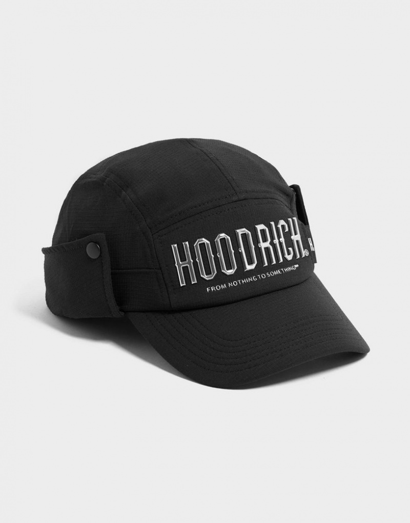 Black Hoodrich OG Chromatic Trapper Cap Caps | UHGWDJ-621