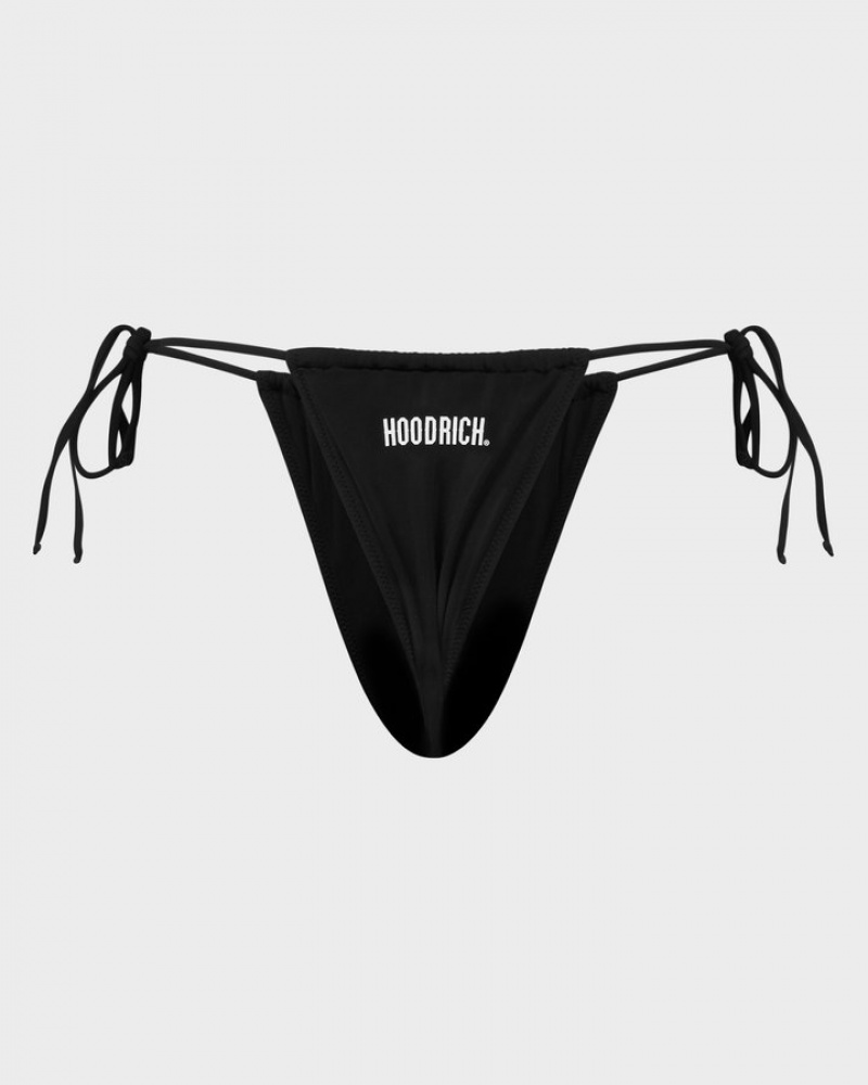 Black Hoodrich OG Palm Bikini Bottom Bikini | 4792-IKSVO