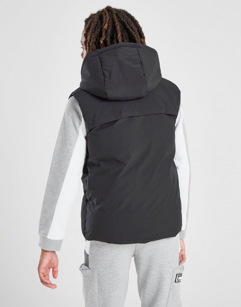 Black Hoodrich Observe Gilet Junior Outerwear | YXMUCFT-59