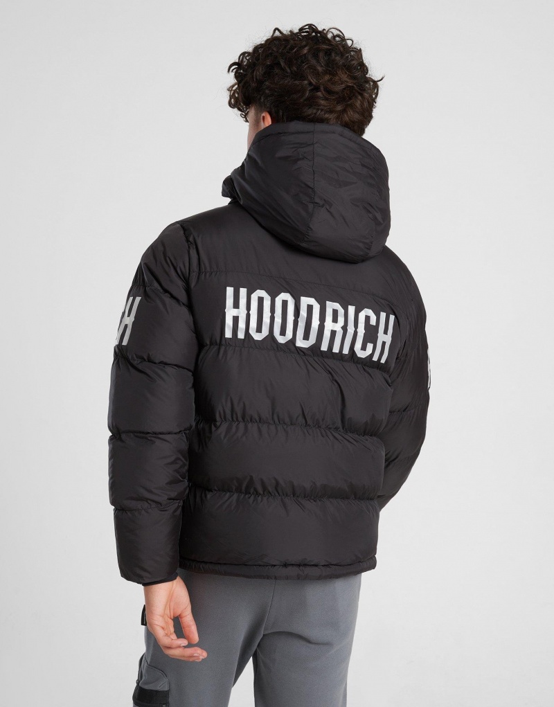 Black Hoodrich Parallel Padded Jacket Junior Outerwear | EJXFUQN-31 