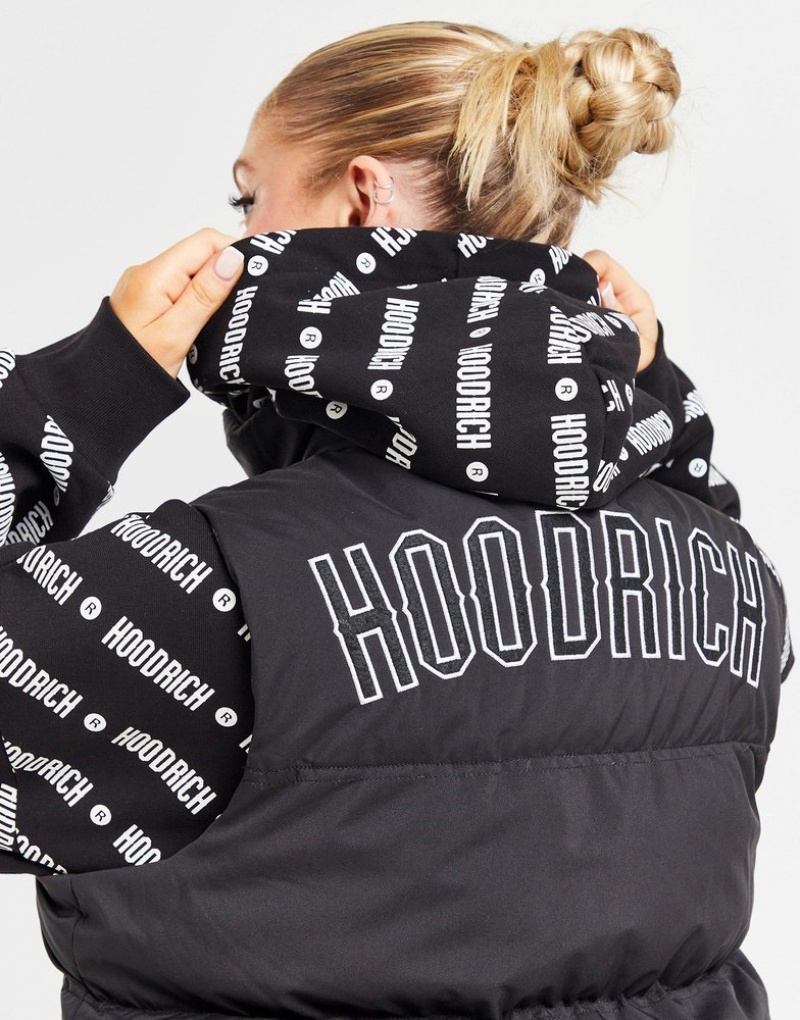 Black Hoodrich Puffer Gilet Outerwear | ZFDARJ-960